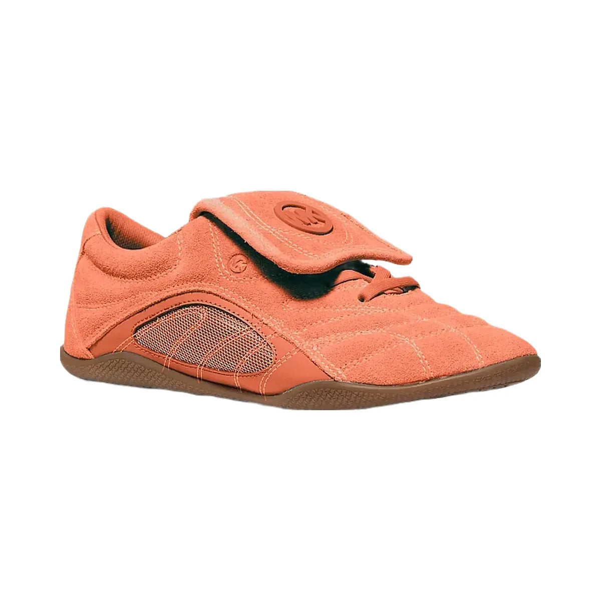 Michael Kors Kyler Suede and Mesh Trainer Mimosa