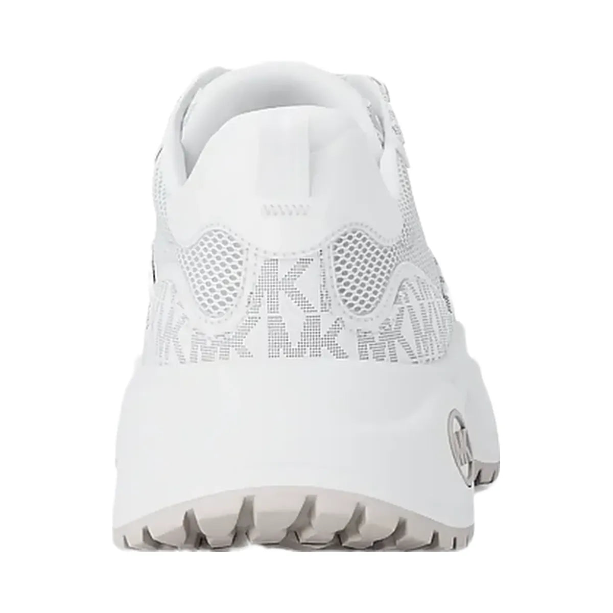 Michael Kors Levie Mixed-Media Trainer Optic White