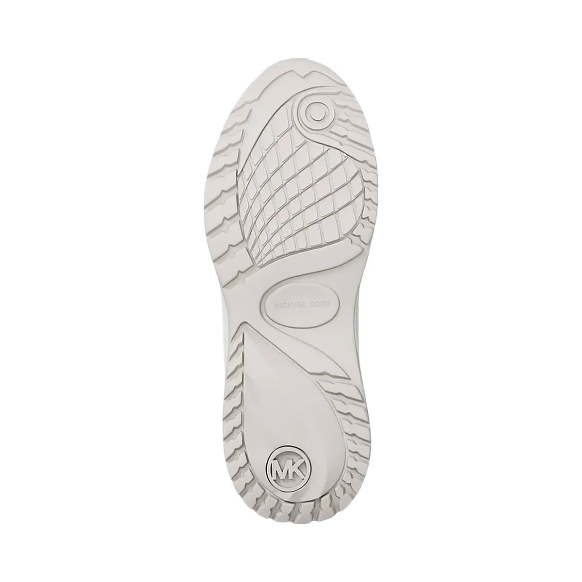 Michael Kors Levie Mixed-Media Trainer Optic White