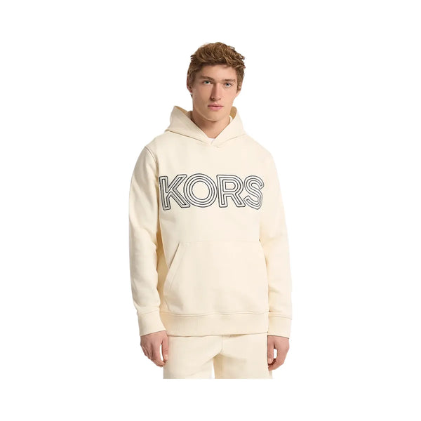 Michael Kors Logo Cotton Hoodie Bone