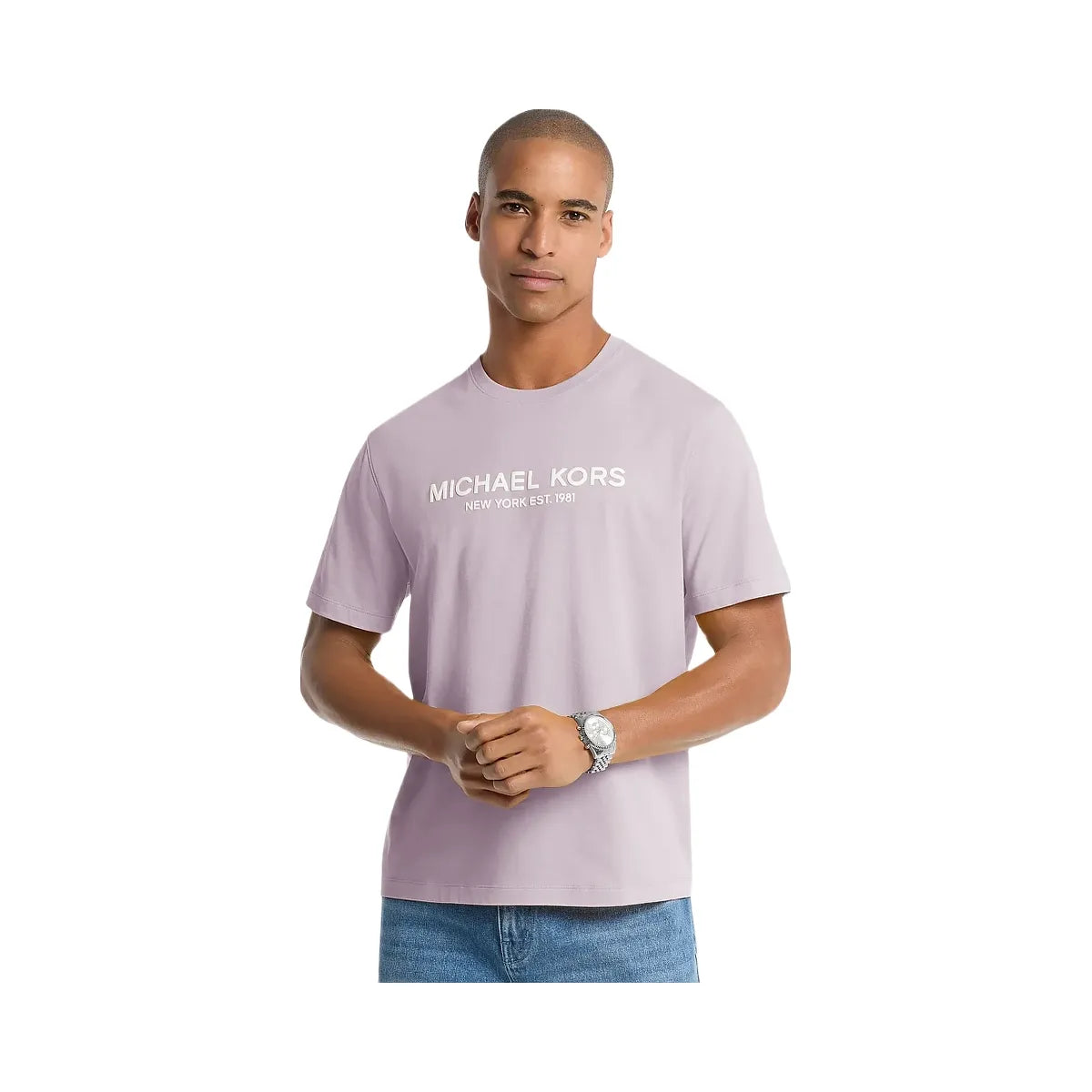 Michael Kors Logo Cotton T-shirt Lilac