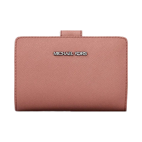 Michael Kors Medium Saffiano Leather Wallet Sunset Rose