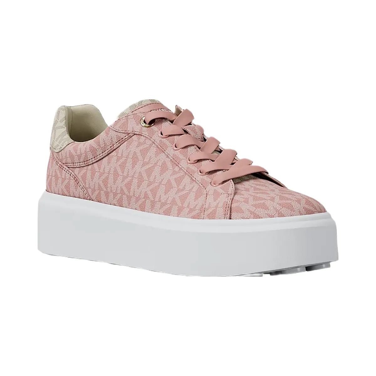 Michael Kors Romey Two-Tone Logo Platform Sneaker Powder Blush