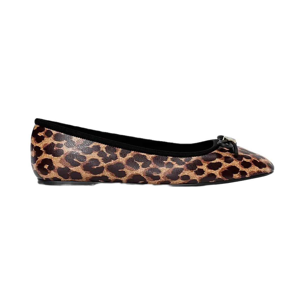 Michael Kors Savannah Leopard Print Ballet Flat Dk Camel Mlt