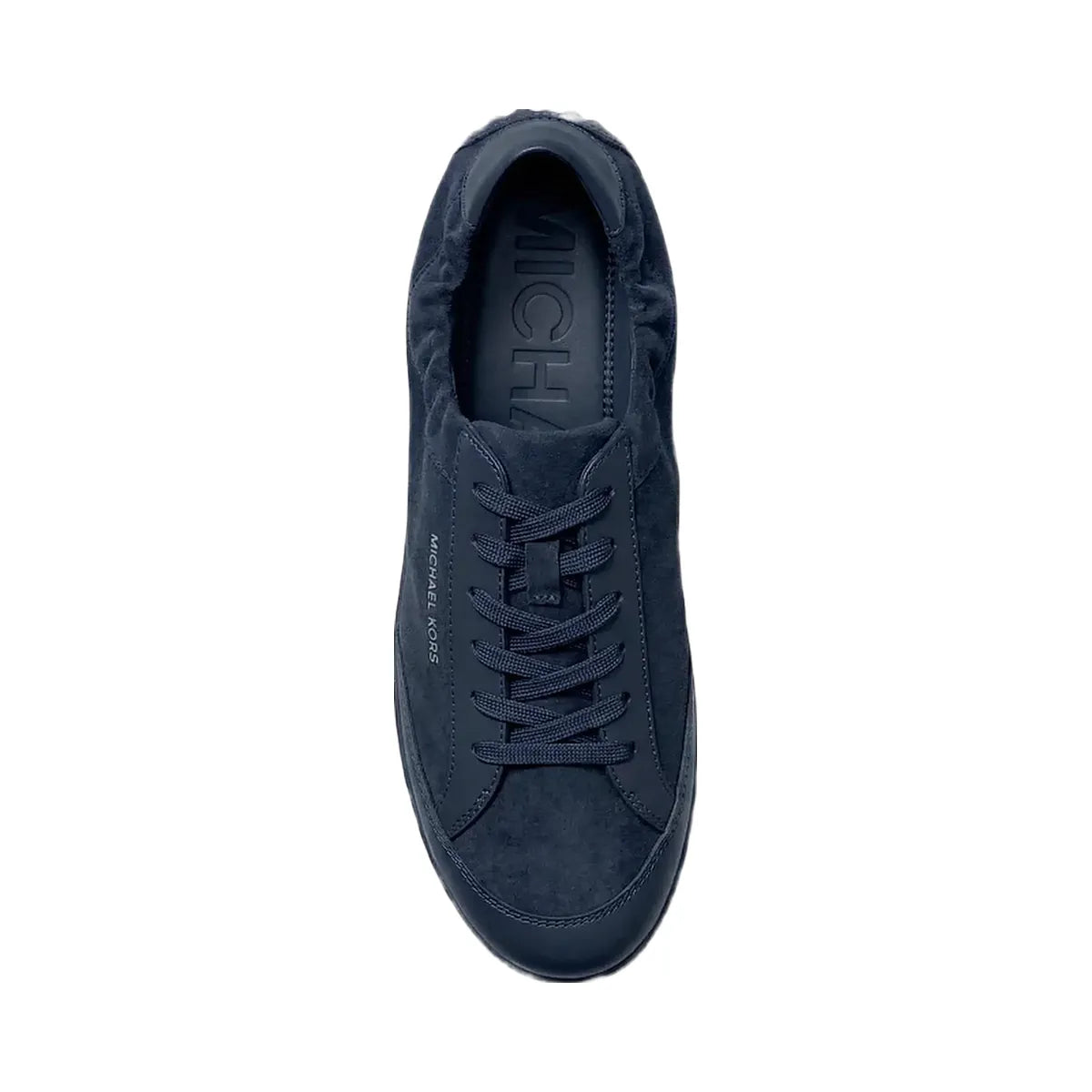 Michael Kors Susie Suede and Leather Trainer Navy