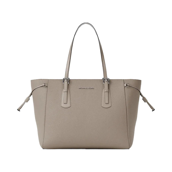 Michael Kors Voyager Large Saffiano Leather Tote Bag Pearl Grey