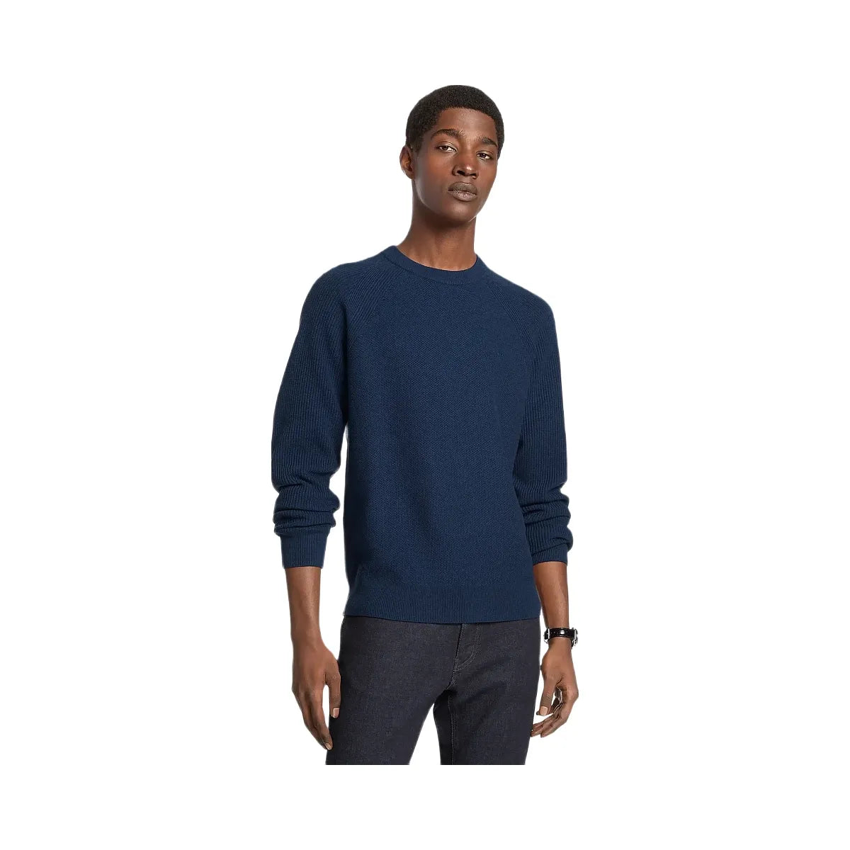 Michael Kors Wool Blend Crewneck Sweater Midnight