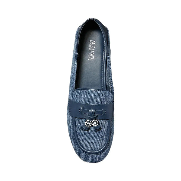 Michael Kors Zoe Denim Moccasin Dk Vt Bluwsh