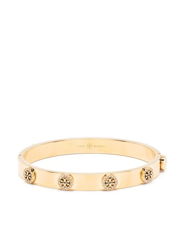 Tory Burch Miller stud pavé hinge bracelet