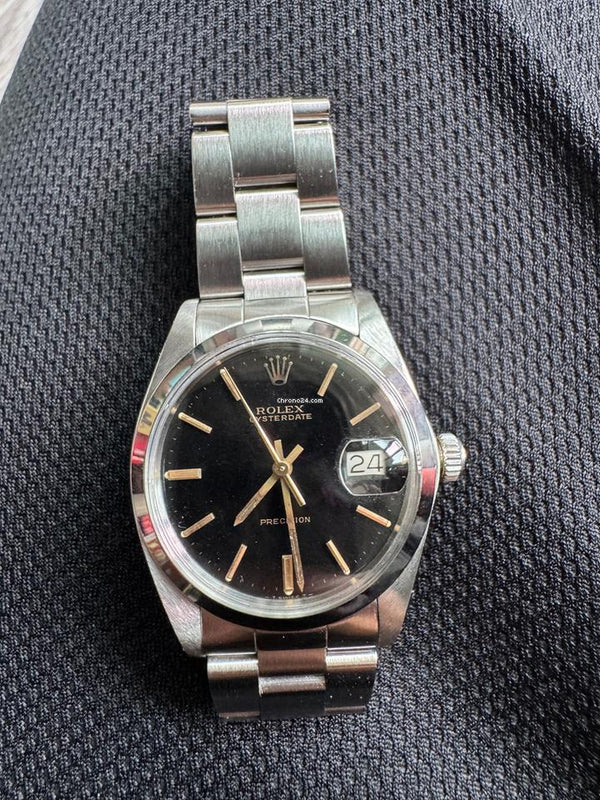 Rolex Rolex | Oysterdate Precision | 6694 | Steel | 34 x 40 mm | Steel | Black | Manual winding