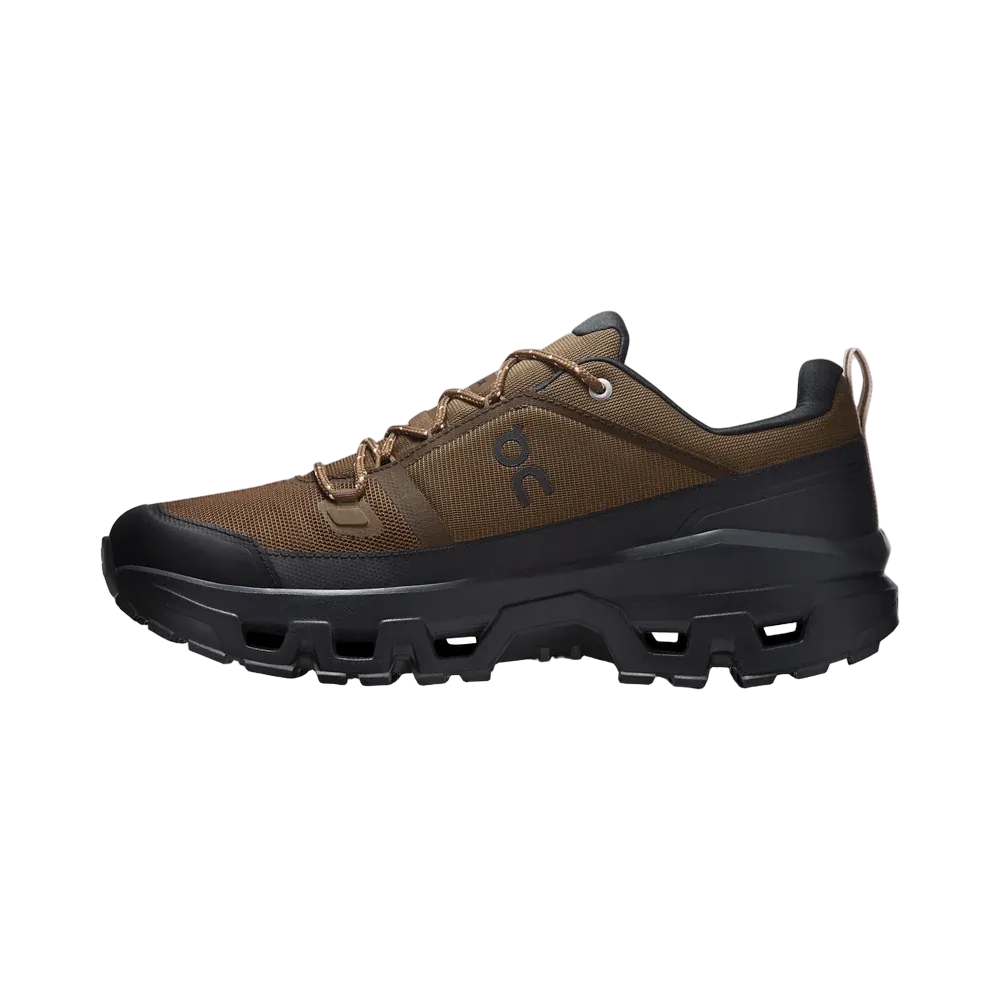 On Running Cloudrock Low Waterproof Earth Black