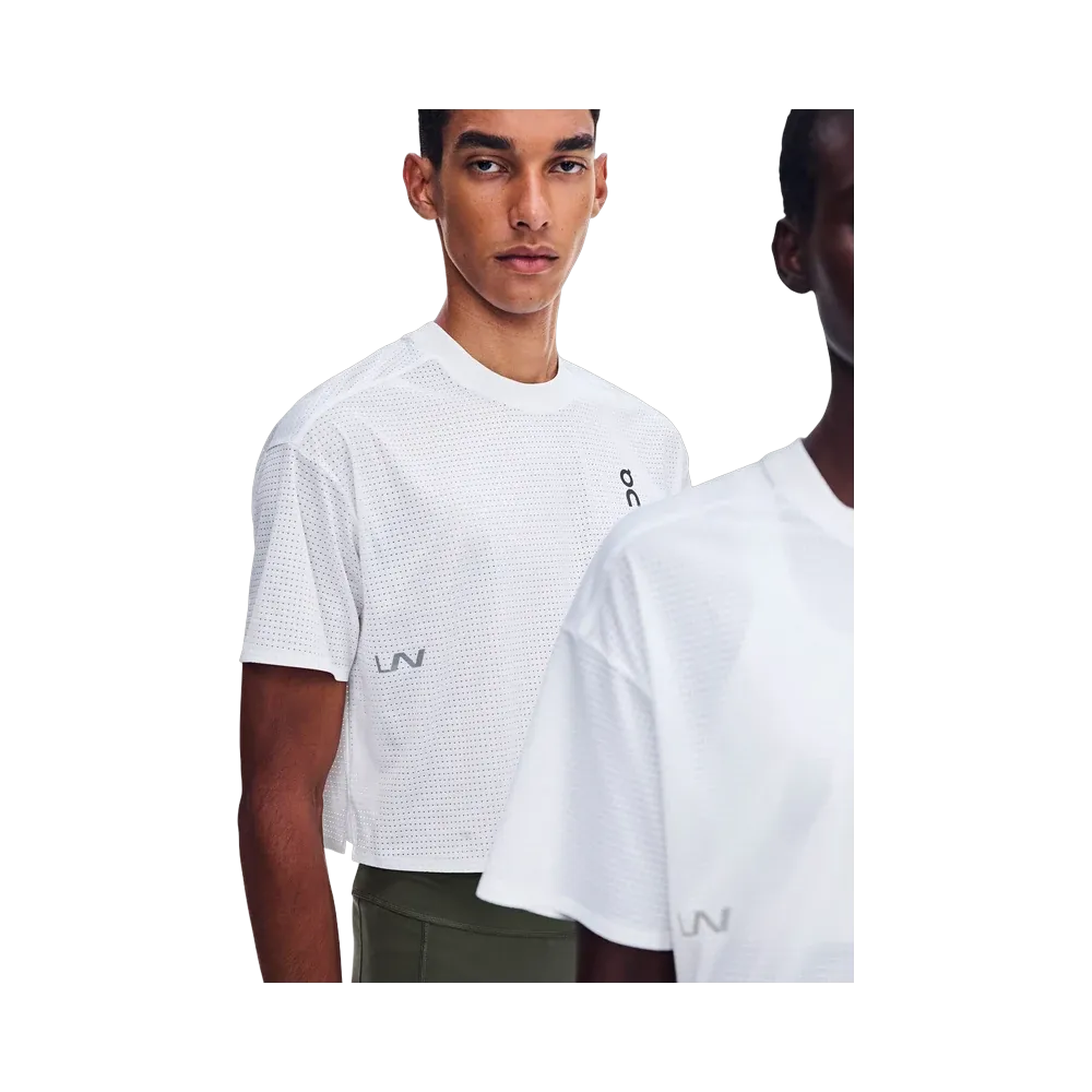 On Running Cropped Run-T LN1 White