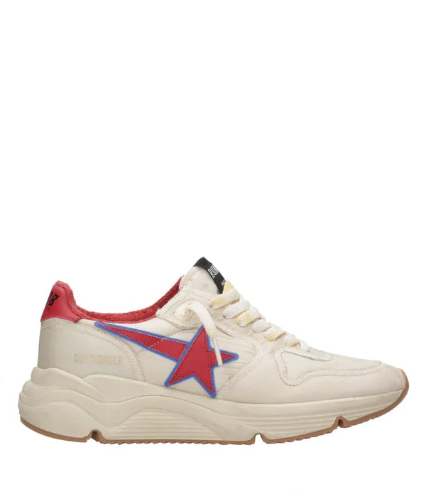 Golden Goose Running Sole 'Beige & Red'