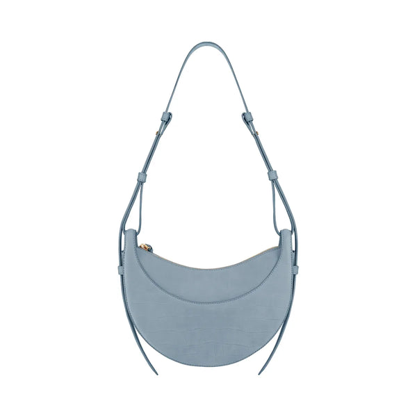 Polène Numéro Dix Crocodile Nubuck Leather Bag Polar