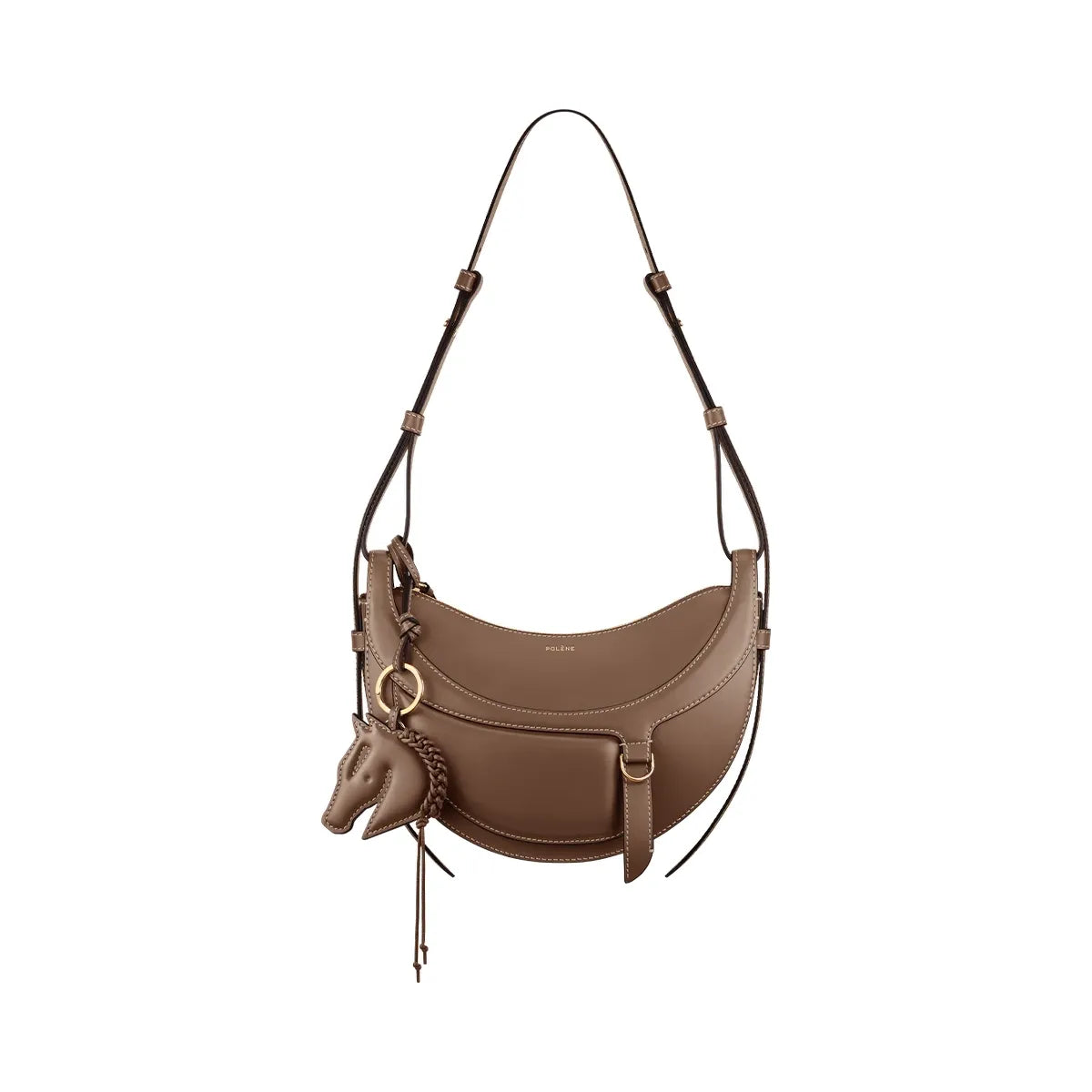 Polène Numéro Dix Galop Leather Bag Root