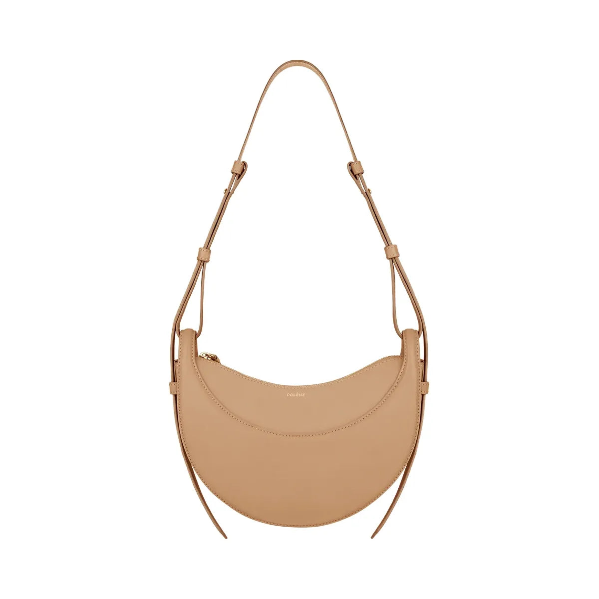 Polène Numéro Dix Smooth Leather Bag Beige