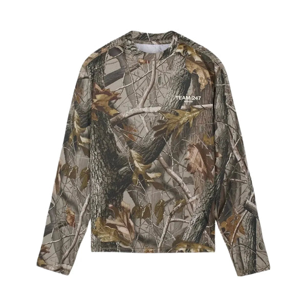 Represent 247 Realtree Long Sleeve Mesh T Shirt Camo