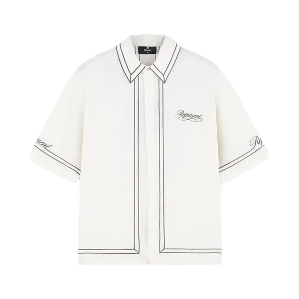 Represent Border Shirt Whisper White