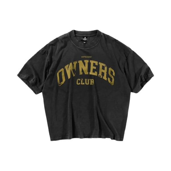 Represent Fw25 Represent Owners Club T Shirt Faded Black