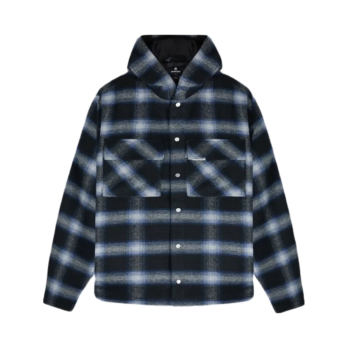 Represent Hooded Overshirt Midnight Navy