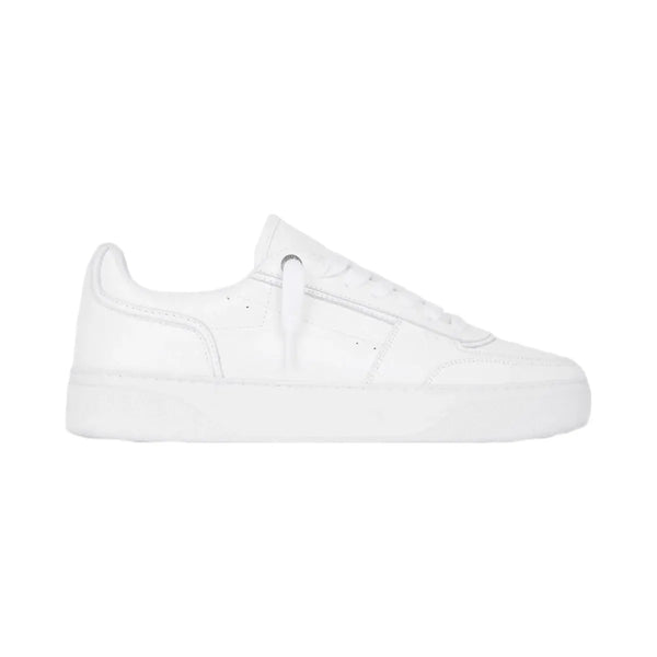 Represent Initial Sneaker Leather Flat White