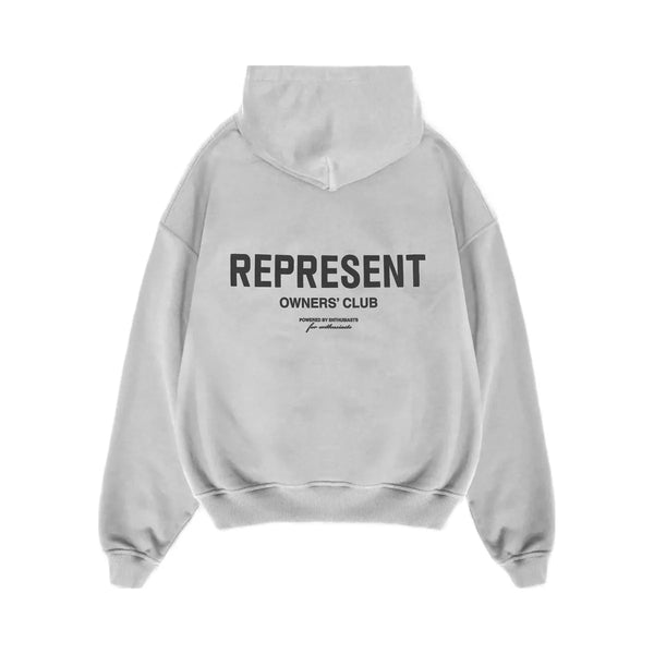 Represent Owners Club Hoodie Ash Grey