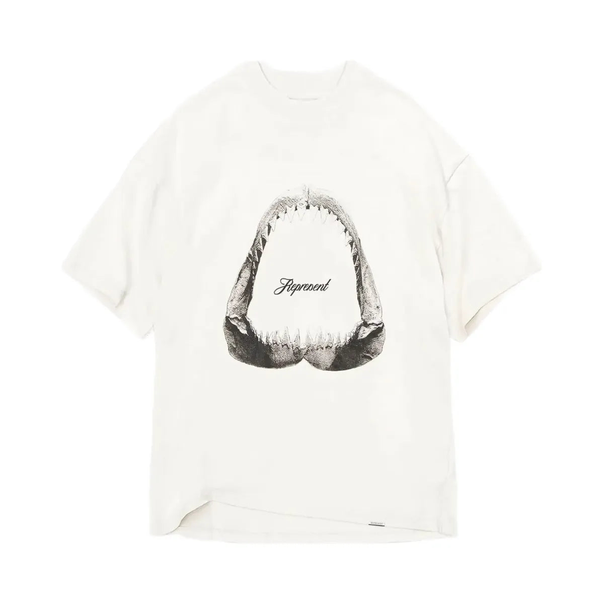 Represent Shark Jaws T Shirt Flat White