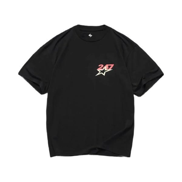 Represent Team 247 Star Oversized T Shirt Jet Black