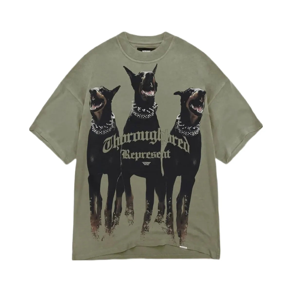 Represent Thoroughbred T Shirt Khaki