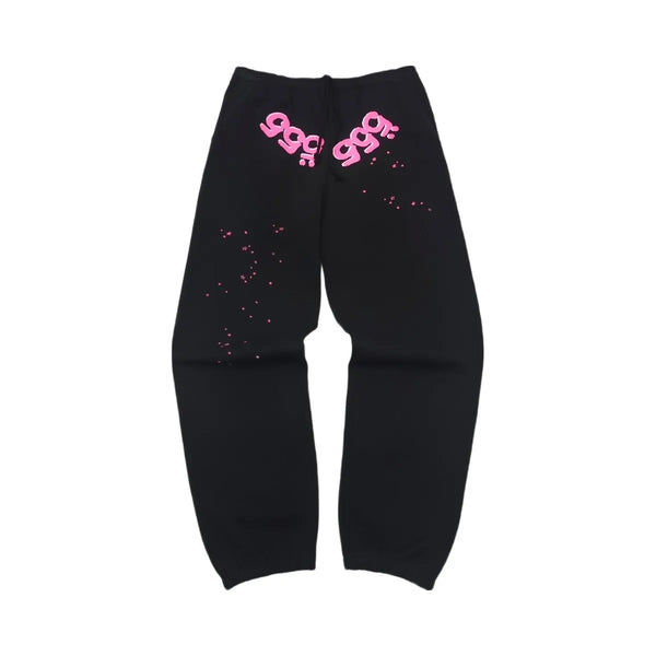 SP5DER Angel Number Sweatpant Black