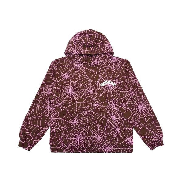 SP5DER Aop Hoodie Brown