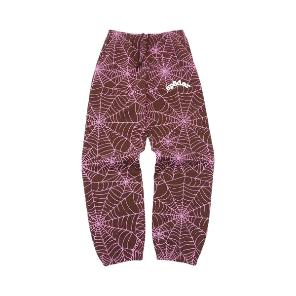 SP5DER Aop Sweatpants Brown