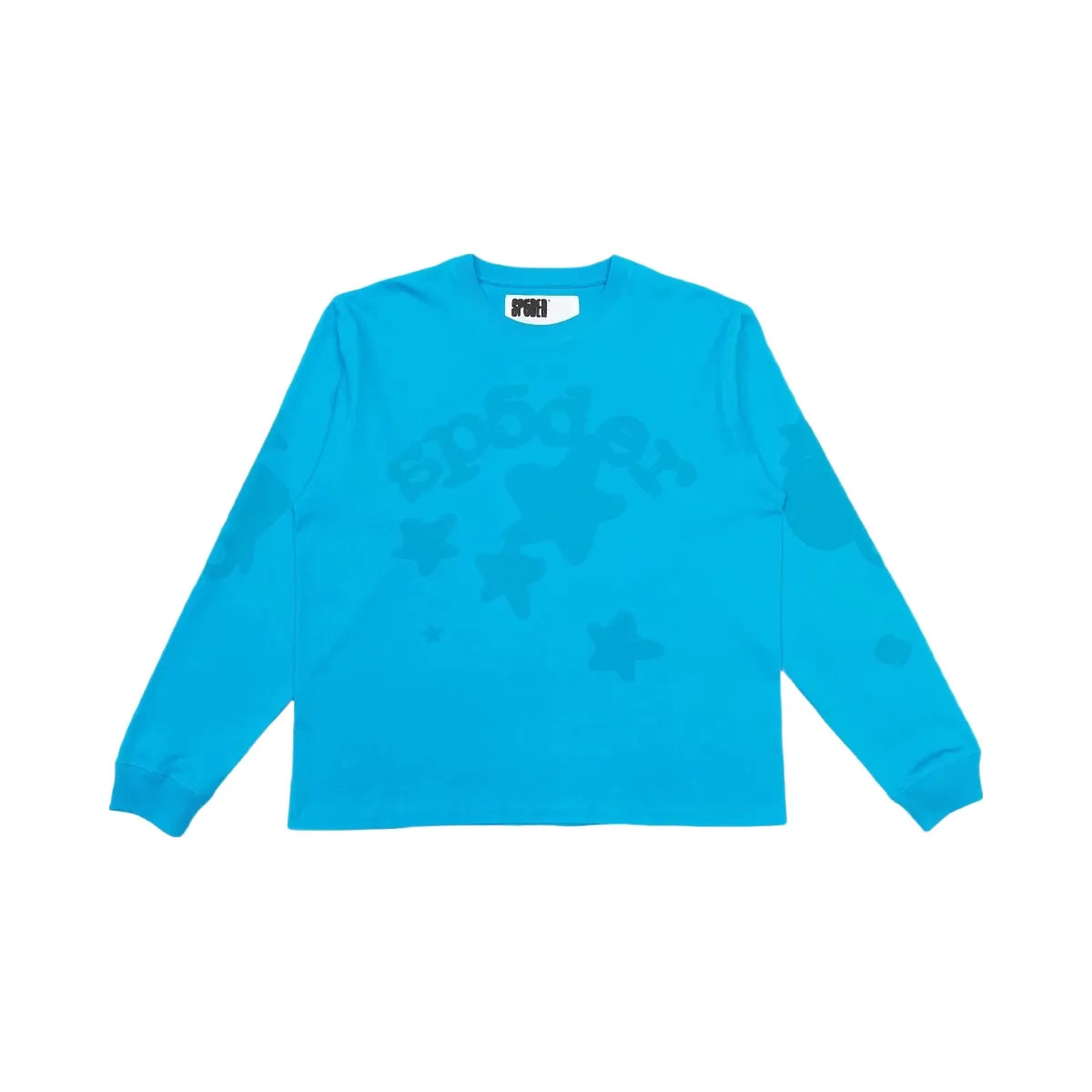 SP5DER Beluga Longsleeve T-Shirt Ocean Blue