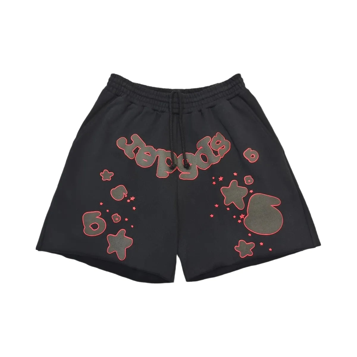 SP5DER Beluga Outline Sweatshort Black