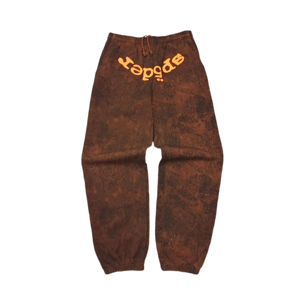 SP5DER Classic Sweatpant Brown/Yellow