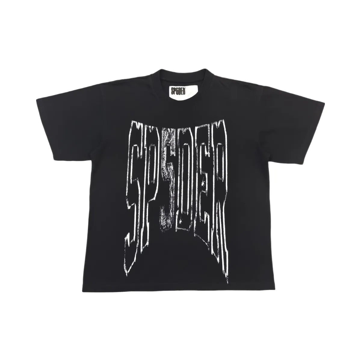 SP5DER Diffused Collegiate T-Shirt Black