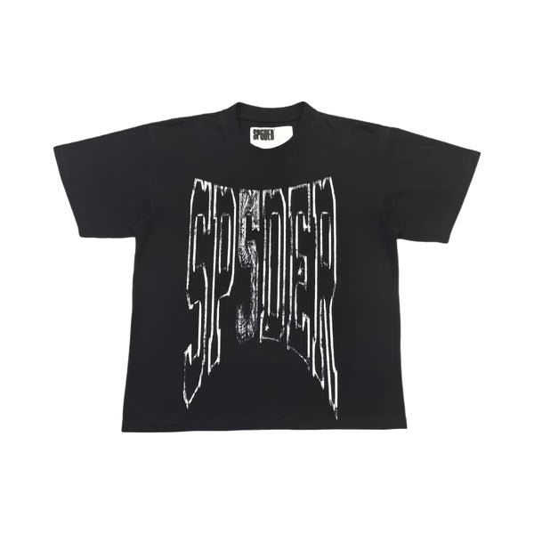 SP5DER Diffused Collegiate T-Shirt Black
