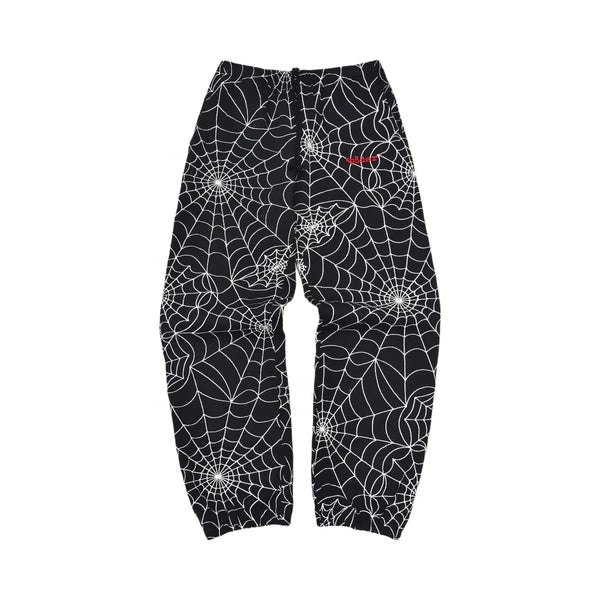 SP5DER Embroidered Aop Sweatpant Black