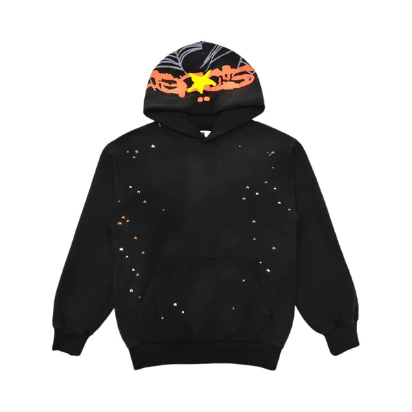 SP5DER Heavy Web Hoodie Black