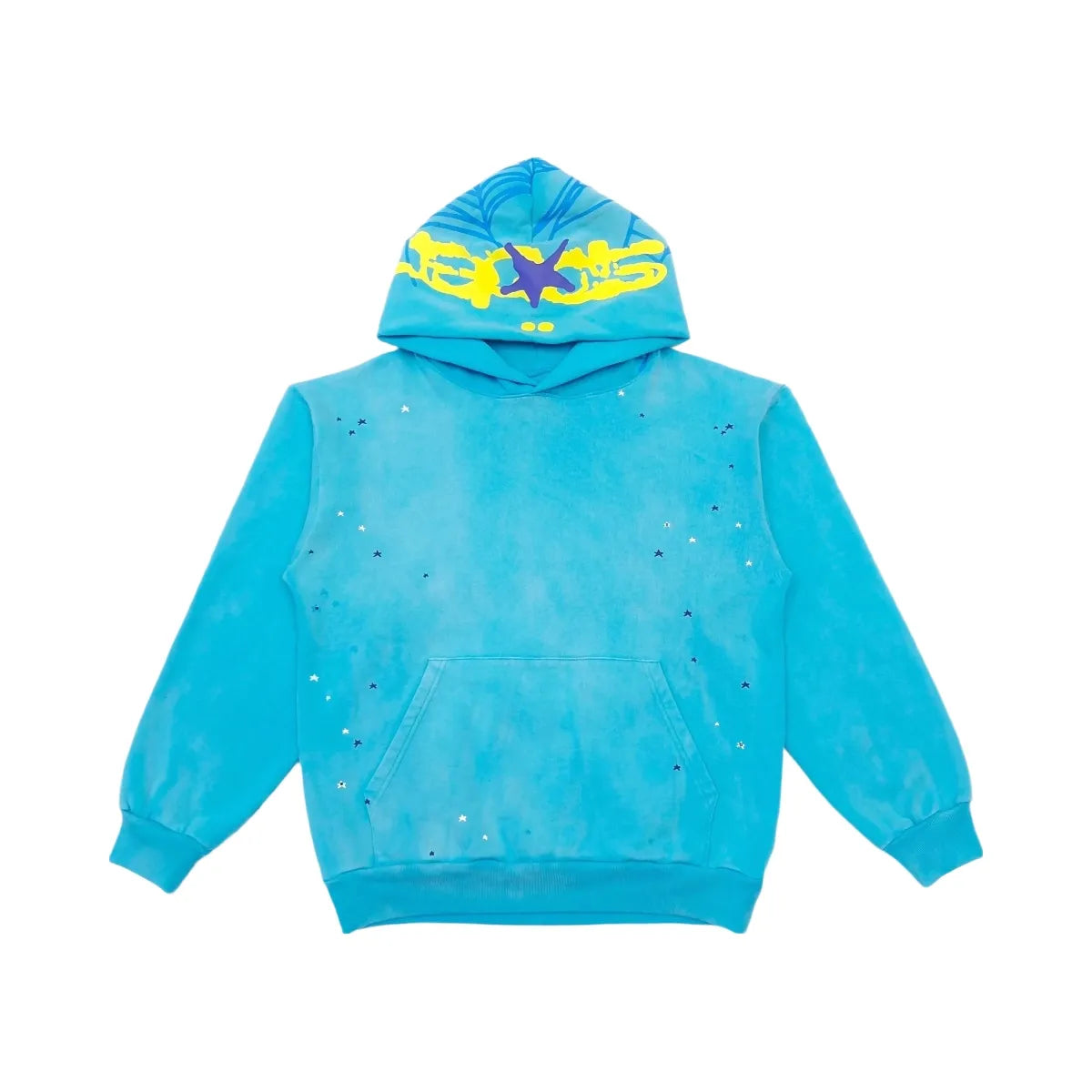 SP5DER Heavy Web Hoodie Cyan