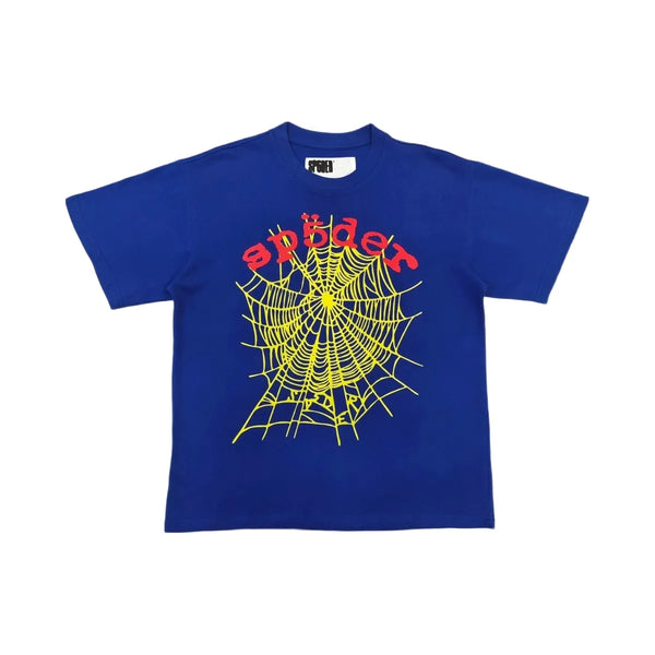 SP5DER Og Logo V2 Heavyweight T-Shirt Navy