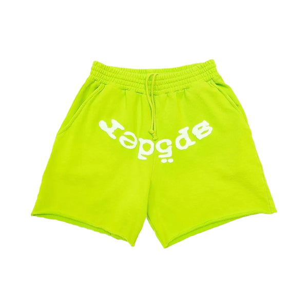 SP5DER Og Web V2 Sweatshort Acid Green