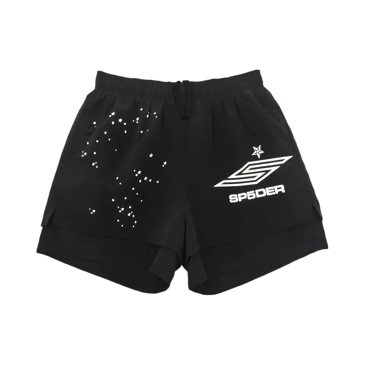 SP5DER Pro Double Layer Short Black