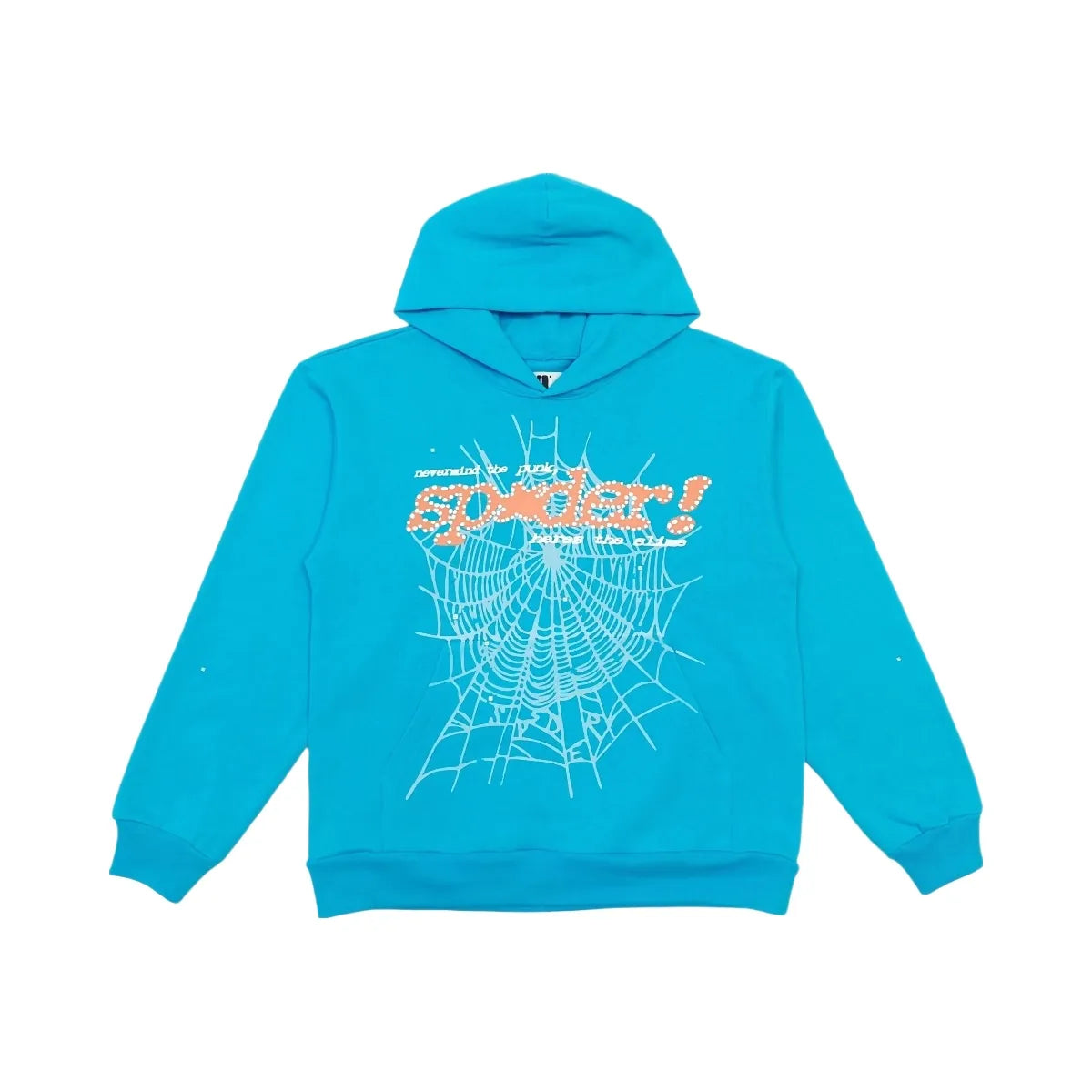 SP5DER Punk V2 Hoodie Cyan