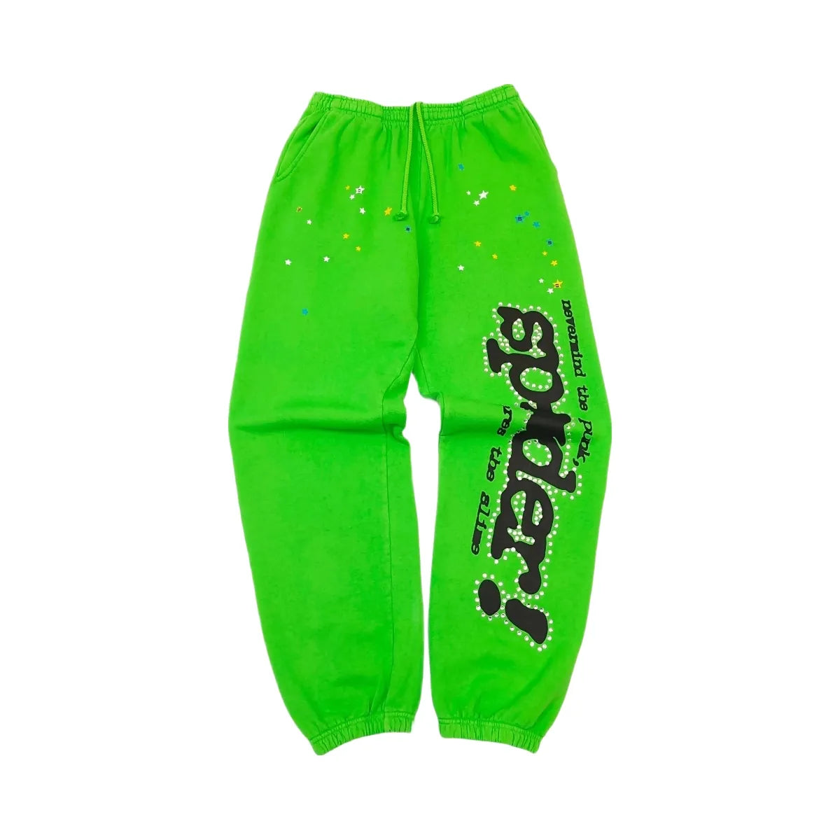 SP5DER Punk V2 Rhinestone Sweatpant Bright Green