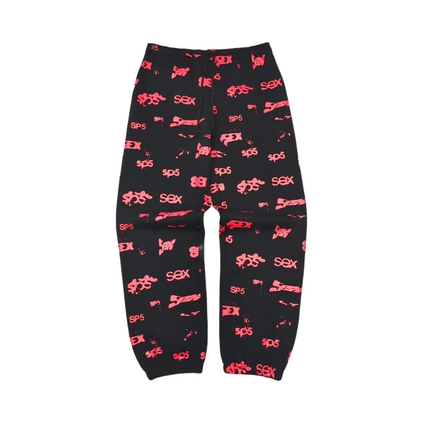 SP5DER Sex Aop Sweatpant Black