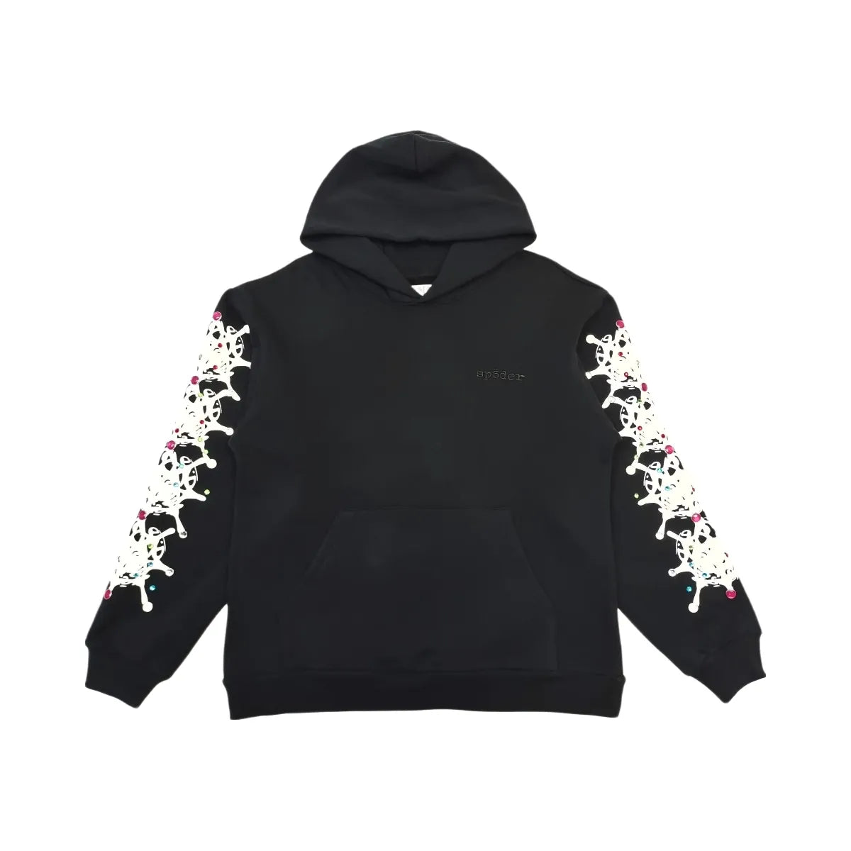 SP5DER Stone Hoodie Black