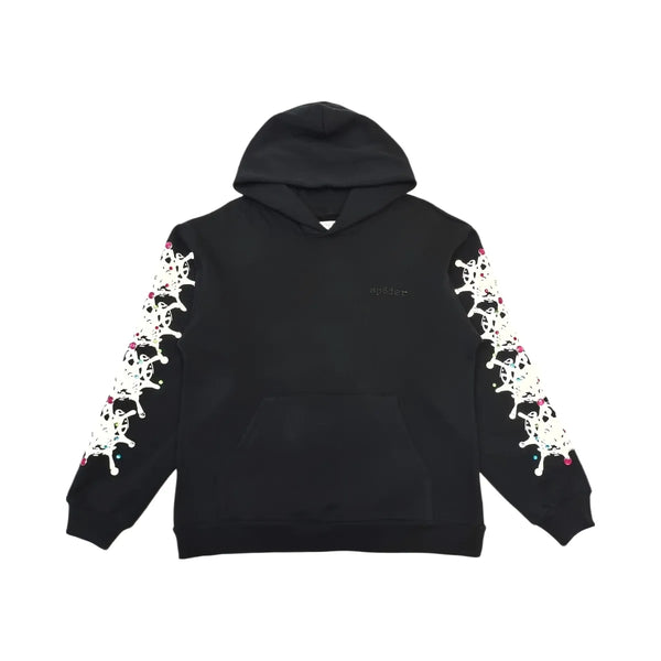 SP5DER Stone Hoodie Black