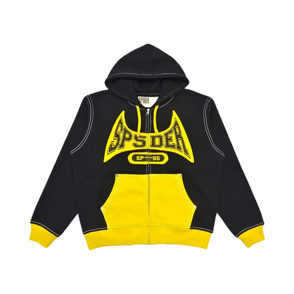 SP5DER T F Zip Hoodie Black
