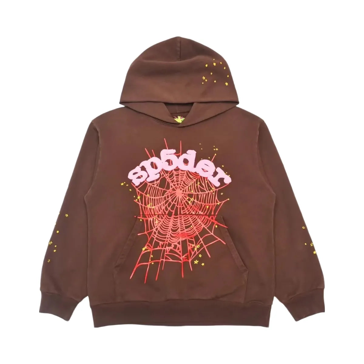 SP5DER Web Hoodie Brown